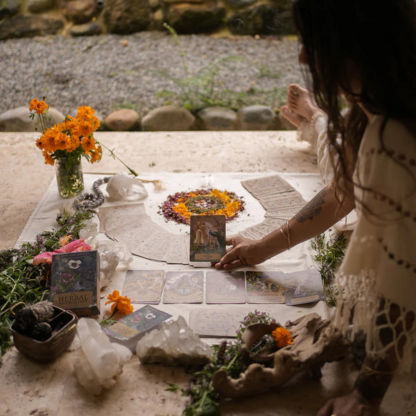 Anima Mundi Herbal Astrology Oracle | A 55 Card Deck and Guidebook