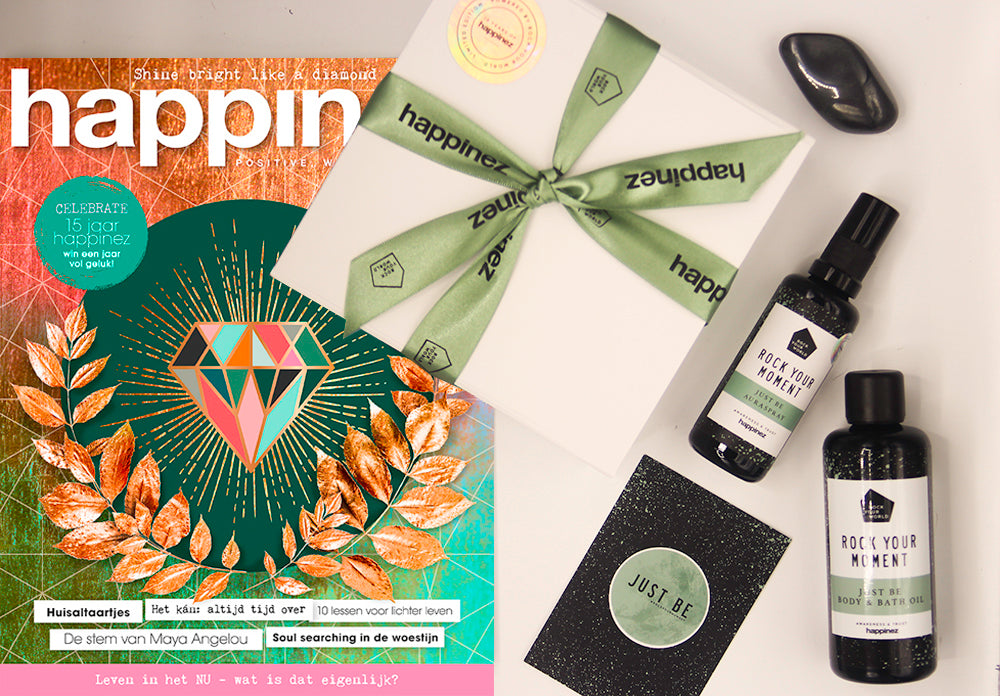 Groot interview in het jubileum nummer van de Happinez