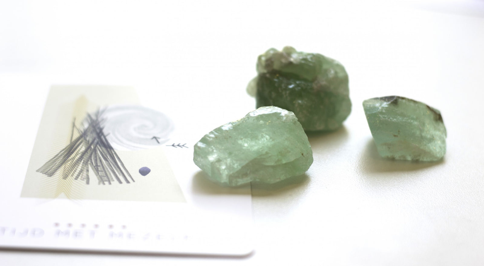 Groene calciet & het hart chakra