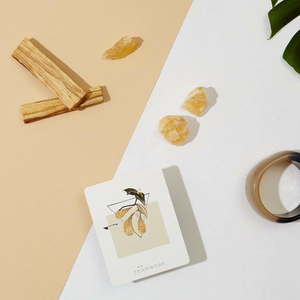 Rock Your Mood Be positive rocks oranje calciet evenwicht sfeer top